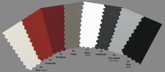 Зонт профессиональный 3х4 м Napoli Standard антрацит, бордовый 3000х4000 мм