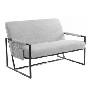 Диван Charli LUX/Чарли Люкс велюр/букле, VT shape silver VT shape silver велюр/букле